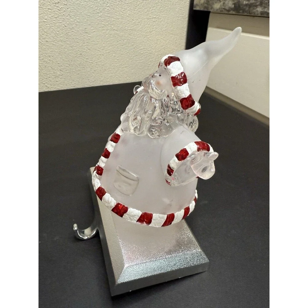 Glass Santa Stocking Hanger